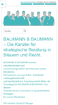 Mobile Screenshot of baumann-baumann.de